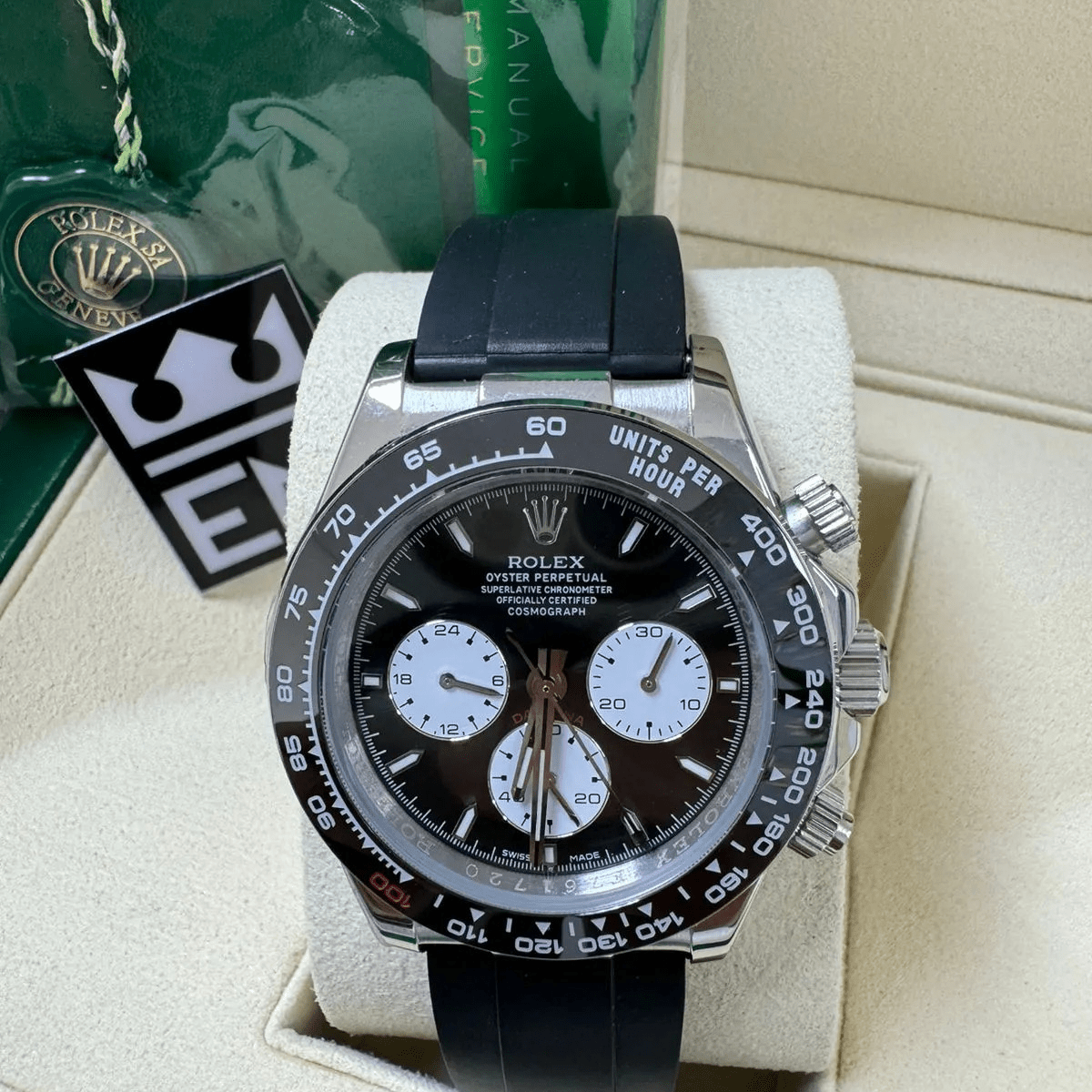 Rolex Daytona 40 – Black Dial – Oysterflex