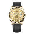 Rolex Sky-Dweller – Goldenes Dial – Oysterflex